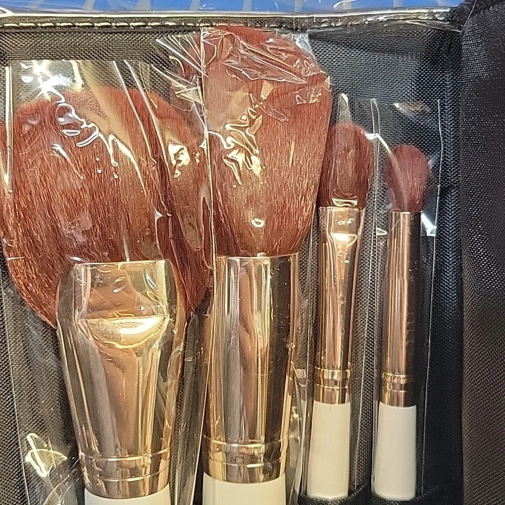 Joe Blasco Pleather Cosmetic Brush Set New Sealed Brushes